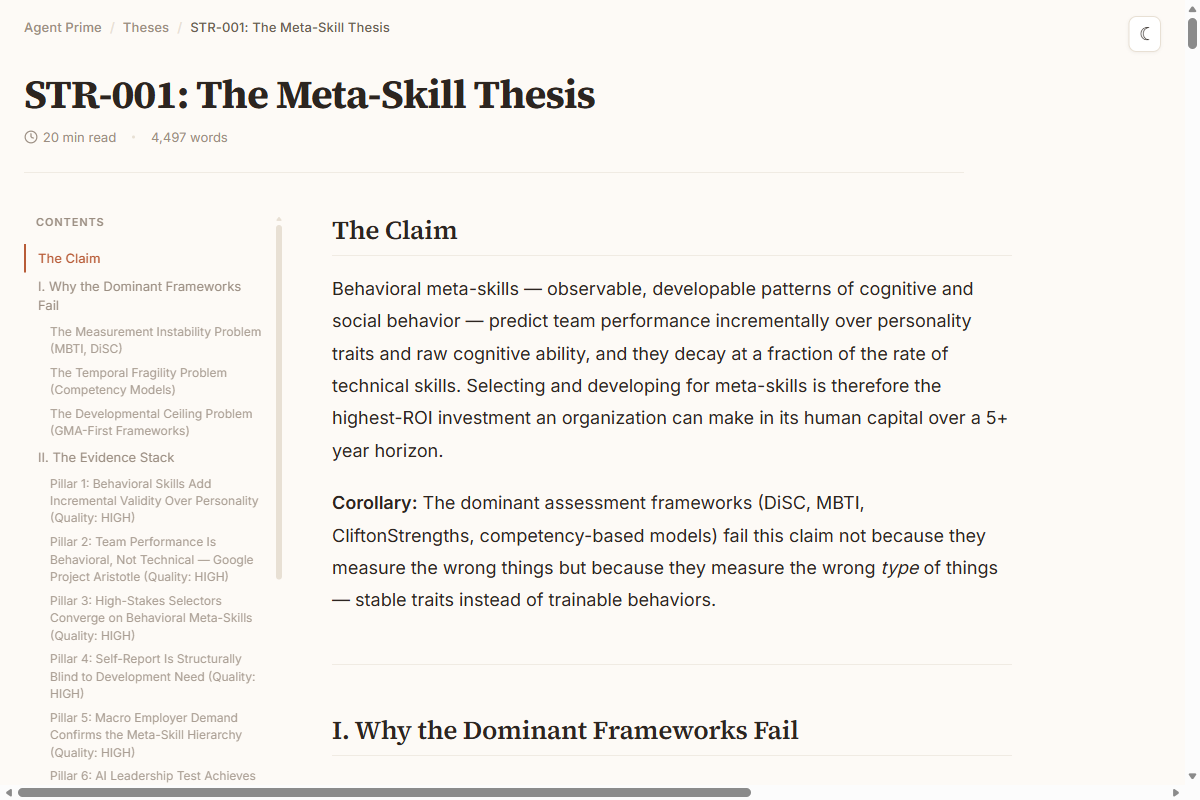 The Meta-Skill Thesis screenshot